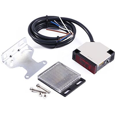 Oumefar AC 90-250VAC 3A Capteur de Commutateur Photoélectrique, E3JK-R4M1 Commutateur de Proximité Réfléchissant avec Réflecteur Mural pour une Détection Précise jusqu'à 4 mètres - Publicité Oumefar AC 90-250VAC 3A Capteur de Commutateur Photoélectrique, E3JK-R4M1 Commutateur de Proximité Réfléchissant avec Réflecteur Mural pour une Détection Précise jusqu'à 4 mètres - Publicité