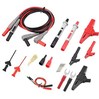 Walfront P1300D Fils de Test Multimètre Numérique de Haute Précision avec des Pinces et des Pointes de Sonde Remplaçables Électroniques Définies - Publicité Walfront P1300D Fils de Test Multimètre Numérique de Haute Précision avec des Pinces et des Pointes de Sonde Remplaçables Électroniques Définies - Publicité