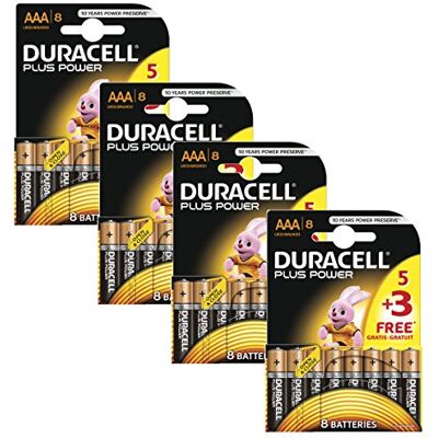 Duracell Plus MN2400 Piles Alcalines AAA Noir - Publicité Duracell Plus MN2400 Piles Alcalines AAA Noir - Publicité