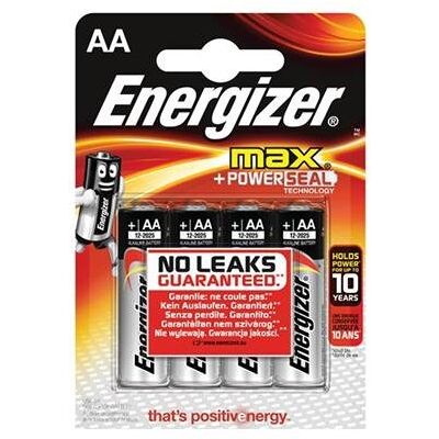 Energizer Max E300112500 Lot de 4 piles AA/E91 127296 - Publicité Energizer Max E300112500 Lot de 4 piles AA/E91 127296 - Publicité