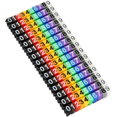 Tinsellns Repere Fil Electrique, Numéro de Fil, Clips de Câble Colorés, Numérique 0-9 Numéros de Fil Autocollants Marqueur de Câble, Jeu de Marqueurs de Câble de Tube pour Marqueurs de Câble (150Pcs 1.5mm²) - Publicité Tinsellns Repere Fil Electrique, Numéro de Fil, Clips de Câble Colorés, Numérique 0-9 Numéros de Fil Autocollants Marqueur de Câble, Jeu de Marqueurs de Câble de Tube pour Marqueurs de Câble (150Pcs 1.5mm²) - Publicité