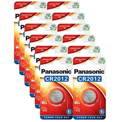 Panasonic CR2012 Lot de 12 piles au lithium 3 V - Publicité Panasonic CR2012 Lot de 12 piles au lithium 3 V - Publicité