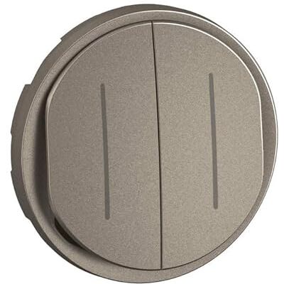 Legrand Enjoliveur pour double interrupteur ou va-et-vient témoin Céliane -Titanium - Publicité Legrand Enjoliveur pour double interrupteur ou va-et-vient témoin Céliane -Titanium - Publicité