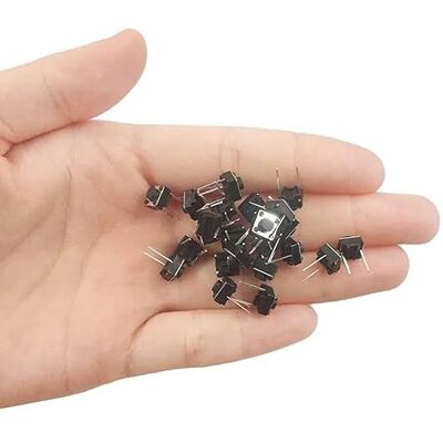 DUTTY Interrupteur à bouton tactile, 6 x 6 x 5 mm, horizontal, 3,5 mm de long, 2 broches, 50 spst interrupteur à bouton, pour plaque de circuit électronique PCB - Publicité DUTTY Interrupteur à bouton tactile, 6 x 6 x 5 mm, horizontal, 3,5 mm de long, 2 broches, 50 spst interrupteur à bouton, pour plaque de circuit électronique PCB - Publicité