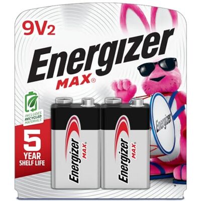 Energizer 522BP Piles (alcaline, Prismatic, 9V, 1,75 cm, 2,65 cm, 4,85 cm) Noir, Argent - Publicité Energizer 522BP Piles (alcaline, Prismatic, 9V, 1,75 cm, 2,65 cm, 4,85 cm) Noir, Argent - Publicité