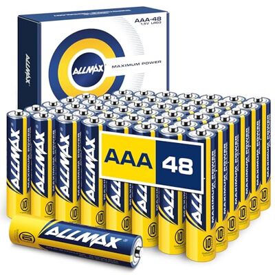 ALLMAX BATTERY Piles Alcalines Allmax AAA Micro (LR03) à Puissance maximale (48 pièces) – Durée de Vie Ultra Longue : 10 Ans, étanche, adaptée aux appareils – alimentée par la Technologie EnergyCircle (1,5 V). Publicité ALLMAX BATTERY Piles Alcalines Allmax AAA Micro (LR03) à Puissance maximale (48 pièces) – Durée de Vie Ultra Longue : 10 Ans, étanche, adaptée aux appareils – alimentée par la Technologie EnergyCircle (1,5 V). Publicité