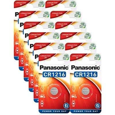 Panasonic CR1216 Lot de 12 piles au lithium 3 V - Publicité Panasonic CR1216 Lot de 12 piles au lithium 3 V - Publicité