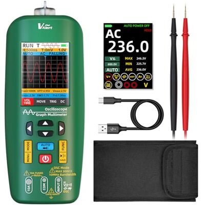 BSIDE O1 Multimètre Numérique TRMS avec Oscilloscope LCD Couleur 4 Résultats Testeur Oscilloscope Portable 10Mhz Auto Calibrage Voltmètre Ampèremètre Rechargeable pour PC DIY Automobile Électronique - Publicité BSIDE O1 Multimètre Numérique TRMS avec Oscilloscope LCD Couleur 4 Résultats Testeur Oscilloscope Portable 10Mhz Auto Calibrage Voltmètre Ampèremètre Rechargeable pour PC DIY Automobile Électronique - Publicité