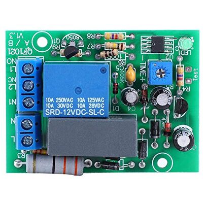 Walfront AC 220V Commutateur de Relais Temporisé, Module de Relais Minuterie de Temporisation (0~10s Delay Time) - Publicité Walfront AC 220V Commutateur de Relais Temporisé, Module de Relais Minuterie de Temporisation (0~10s Delay Time) - Publicité
