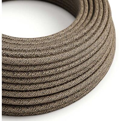 Creative Câble électrique Rond d'extérieur en Lin Naturel Marron SN04 Compatible avec Le système EIVA IP65-5 Mètres - Publicité Creative Câble électrique Rond d'extérieur en Lin Naturel Marron SN04 Compatible avec Le système EIVA IP65-5 Mètres - Publicité