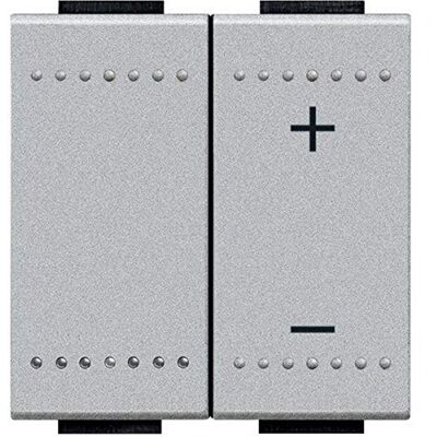 Bticino NT4408N Variateur Basique 2 Fils sans Neutre Livinglight, Tech, 2 Modules - Publicité Bticino NT4408N Variateur Basique 2 Fils sans Neutre Livinglight, Tech, 2 Modules - Publicité