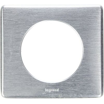 Legrand Plaque Céliane Plaque de Finition pour Prises et Interrupteurs Céliane 1 Poste Métal Aluminium - Publicité Legrand Plaque Céliane Plaque de Finition pour Prises et Interrupteurs Céliane 1 Poste Métal Aluminium - Publicité
