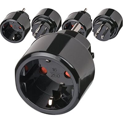Brennenstuhl 1508550 Adaptateur pour prise de courant Noir - Publicité Brennenstuhl 1508550 Adaptateur pour prise de courant Noir - Publicité