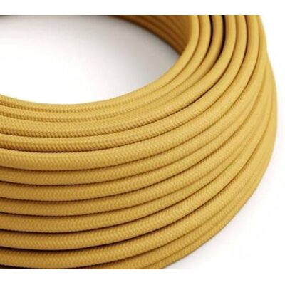 Creative Cables câble textile jaune moutarde par mètre RM25 2x0.75mm XZ2RM25 - Publicité Creative Cables câble textile jaune moutarde par mètre RM25 2x0.75mm XZ2RM25 - Publicité