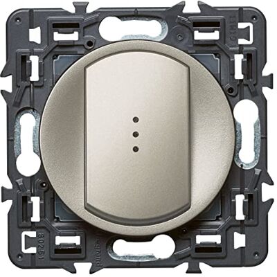 Legrand Céliane Soft 10A Interrupteur Lumineux Titane - Publicité Legrand Céliane Soft 10A Interrupteur Lumineux Titane - Publicité