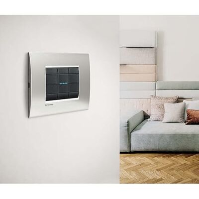 BTicino Modèle SN4001NF Interrupteur Unipolaire - Living Light - 16A, 1m, Noir - Publicité BTicino Modèle SN4001NF Interrupteur Unipolaire - Living Light - 16A, 1m, Noir - Publicité