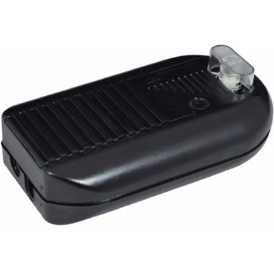 TIBELEC Interrupteur variateur à curseur à pied + inter poussoir, noir, 500W, 250V- - Publicité TIBELEC Interrupteur variateur à curseur à pied + inter poussoir, noir, 500W, 250V- - Publicité