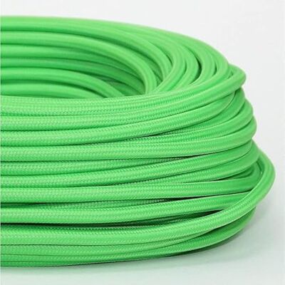 Desineo Fil électrique tissé de Couleur Vert Pomme Vintage Look Retro en Tissu - Publicité Desineo Fil électrique tissé de Couleur Vert Pomme Vintage Look Retro en Tissu - Publicité
