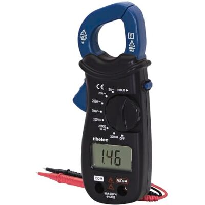 TIBELEC Multimètre à pince ampèremétrique de poche digitale 5 fonctions, 300V, 200A, cat III, garantie 3 ans - Publicité TIBELEC Multimètre à pince ampèremétrique de poche digitale 5 fonctions, 300V, 200A, cat III, garantie 3 ans - Publicité