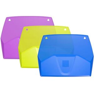 Exacompta Réf. 611808SETD Set de 3 trieurs muraux horizontaux CRYSTAL, présentoirs muraux A4, 3 casiers, corbeilles murales Dimensions du set : P 79 x l 38,2x H 7,2 cm 3 couleurs assorties - Publicité Exacompta Réf. 611808SETD Set de 3 trieurs muraux horizontaux CRYSTAL, présentoirs muraux A4, 3 casiers, corbeilles murales Dimensions du set : P 79 x l 38,2x H 7,2 cm 3 couleurs assorties - Publicité