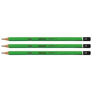 Lot de 12 Crayons BIC Forme Hexagonale Mine 6B - Publicité Lot de 12 Crayons BIC Forme Hexagonale Mine 6B - Publicité