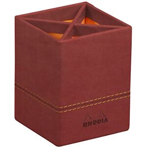 Rhodia - Rhodiarama - 8x8x11 cm - Nacarat - Pot à crayons - Publicité Rhodia - Rhodiarama - 8x8x11 cm - Nacarat - Pot à crayons - Publicité