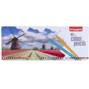 BRUYNZEEL Set de 45 crayons de couleur pour le dessin, les livres de coloriage pour adultes, le Bullet Journaling Hollande - Publicité BRUYNZEEL Set de 45 crayons de couleur pour le dessin, les livres de coloriage pour adultes, le Bullet Journaling Hollande - Publicité