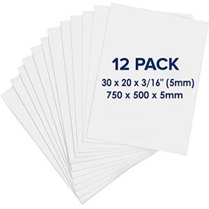 Navy Penguin Carton Plume (Foam Board) 750 x 500 x 5mm – Pack de 12 Plaques – Panneau D’affichage Blanc, Grand, sans Acide, Carton Mousse pour L’art, les Présentations et les Projets Scolaires - Publicité