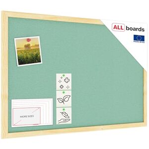 ALLBoards - Tableau en Liège Menthe avec Cadre Bois 60x40cm - 60x40cm - Mint frame pine - Corkboard - Publicité ALLBoards - Tableau en Liège Menthe avec Cadre Bois 60x40cm - 60x40cm - Mint frame pine - Corkboard - Publicité