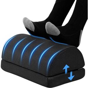 Todeco Repose-pieds Bureau avec 2 Options de Hauteu Ergonomique Repose Pied, Mousse à Mémoire de Forme avec un Fond non Glissable Housse Lavable et Repspirable pour Maison Voyage (Noir) - Publicité Todeco Repose-pieds Bureau avec 2 Options de Hauteu Ergonomique Repose Pied, Mousse à Mémoire de Forme avec un Fond non Glissable Housse Lavable et Repspirable pour Maison Voyage (Noir) - Publicité