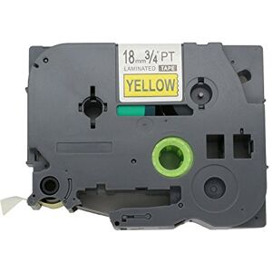 BROVACS 1 paquet de ruban adhésif extra fort noir sur jaune compatible avec Brother P-Touch TZ S641 TZe S641 18 mm 3/4" OPA1264 - Publicité BROVACS 1 paquet de ruban adhésif extra fort noir sur jaune compatible avec Brother P-Touch TZ S641 TZe S641 18 mm 3/4" OPA1264 - Publicité