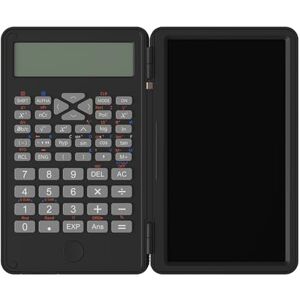 Maizoon Calculatrice scientifique avec tablette d'écriture, examen de bureau, comptabilité, bloc-notes multifonction, format de poche, pour collège et collège Noir - Publicité