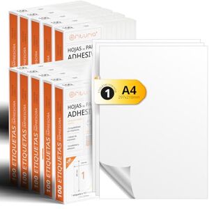 Feuilles d'Étiquettes A4 Blanches - Autocollants Personnalisés - Papier Imprimable Sécurisé - Publicité Feuilles d'Étiquettes A4 Blanches - Autocollants Personnalisés - Papier Imprimable Sécurisé - Publicité
