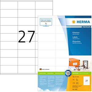 HERMA 4450 Étiquettes 70 x 32 Premium A4 2700 pièces Blanc - Publicité