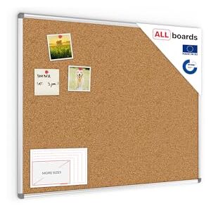 ALLBoards - Cork 100x80 - Aluminum frame - Cork Bulletin Board - Publicité ALLBoards - Cork 100x80 - Aluminum frame - Cork Bulletin Board - Publicité