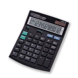 Citizen CT-666N 12 Digits Black Office Desktop Calculator Business Pro Line Battery Dual Power Solar & Battery Check & Correct Cost-Sell-Margin - Publicité