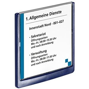 Durable Click Sign Plaque de porte 149 x 148,5 mm Bleu foncé - Publicité Durable Click Sign Plaque de porte 149 x 148,5 mm Bleu foncé - Publicité