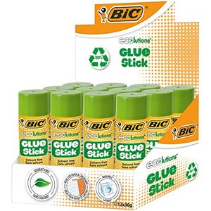 BIC ECOlutions Glue Stick – Bâtons de Colle Blanche Parfaits pour Papier et Carton, Sans Solvant 36 g, lot de 12 - Publicité BIC ECOlutions Glue Stick – Bâtons de Colle Blanche Parfaits pour Papier et Carton, Sans Solvant 36 g, lot de 12 - Publicité