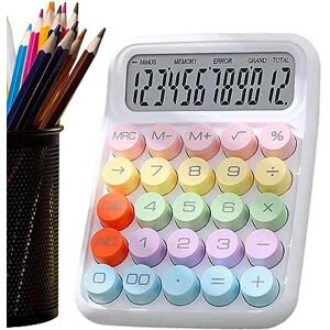 Tytlyworth Calculatrices Scolaires, Calculatrice colorée à 12 Chiffres, Calculatrice Facile à Lire pour Les Bureaux, la Maison, l'école, Les Affaires, Le collège et Le lycée, la Classe - Publicité