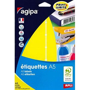 Apli 114354 Etui 120 étiquettes multi-usage jaune 32 x 70 mm - Publicité