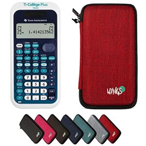 Texas Instruments CALCUSO Pack économique: TI Collége Plus Solaire Calculatrice Scientifique + étui de Protection WYNGS Rouge + Garantie étendue de CALCUSO - Publicité