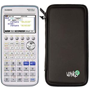 Casio CALCUSO Pack économique:  Graph 90+E Calculatrice Graphique + étui de Protection WYNGS Noir + Garantie étendue de CALCUSO - Publicité