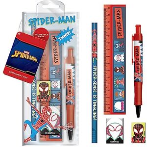 Pyramid International Ensemble de Papeterie Spider-Man Trousse 5 pièces Fournitures Scolaires Produit Officiel - Publicité Pyramid International Ensemble de Papeterie Spider-Man Trousse 5 pièces Fournitures Scolaires Produit Officiel - Publicité
