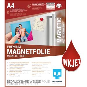 SKULLPAPER ® imprimable feuilles magnétique blanc A4 pour toutes les surfaces métalliques, pour les motifs individuels pour imprimante à jet d'encre (10 feuilles) - Publicité SKULLPAPER ® imprimable feuilles magnétique blanc A4 pour toutes les surfaces métalliques, pour les motifs individuels pour imprimante à jet d'encre (10 feuilles) - Publicité