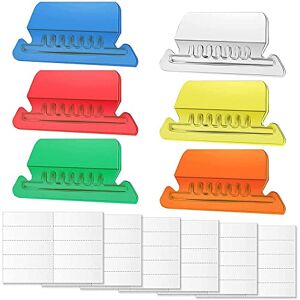 Agona 60 Ensembles D'Onglets et D'Inserts de Fichiers Suspendus, éTiquettes de Dossiers de Fichiers ColoréS, Onglets de Classement pour L'Identification des Fichiers, Faciles à Lire - Publicité