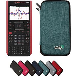 CALCUSO Pack économique : calculatrice graphique TI Nspire CX II-T CAS + étui de protection WYNGS turquoise - Publicité