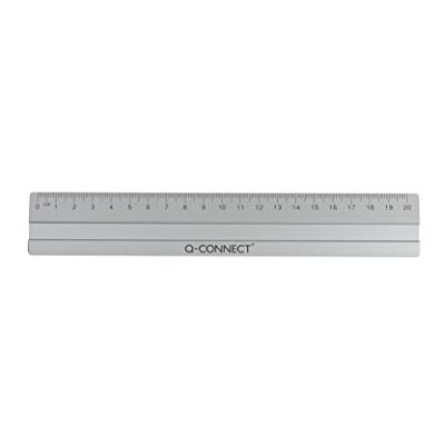 Q-Connect kf03677 Règle en aluminium – 20 cm, argent - Publicité Q-Connect kf03677 Règle en aluminium – 20 cm, argent - Publicité