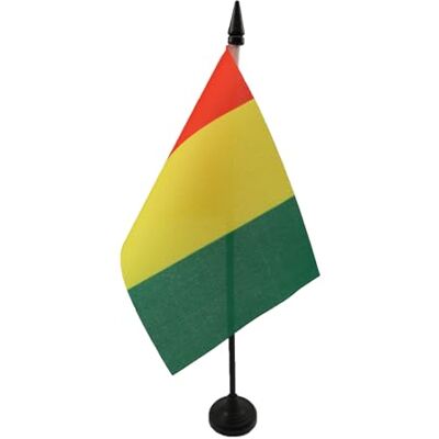 AZ FLAG Drapeau De Table Guinée 15x10 cm Mini Drapeau Guinéen De Bureau 100% Polyester Avec Hampe De 25cm Et Socle En Plastique Noir - Publicité AZ FLAG Drapeau De Table Guinée 15x10 cm Mini Drapeau Guinéen De Bureau 100% Polyester Avec Hampe De 25cm Et Socle En Plastique Noir - Publicité