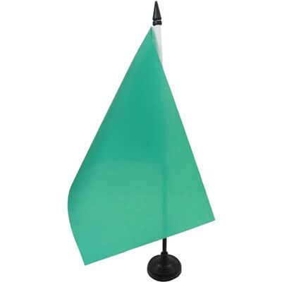AZ FLAG Drapeau de Table Unicolore Vert 21x14 cm Socle Plastique Usage intérieur Drapeau de bureau de couleur blanche finition cousue et bords renforcés polyester 100D - Publicité AZ FLAG Drapeau de Table Unicolore Vert 21x14 cm Socle Plastique Usage intérieur Drapeau de bureau de couleur blanche finition cousue et bords renforcés polyester 100D - Publicité