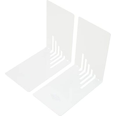 WEDO 1021000 Lot de 2 Serre-livres Blanc - Publicité WEDO 1021000 Lot de 2 Serre-livres Blanc - Publicité